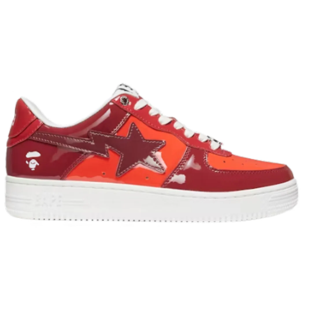Bape Bapesta Low M2 Camouflage Combo Red