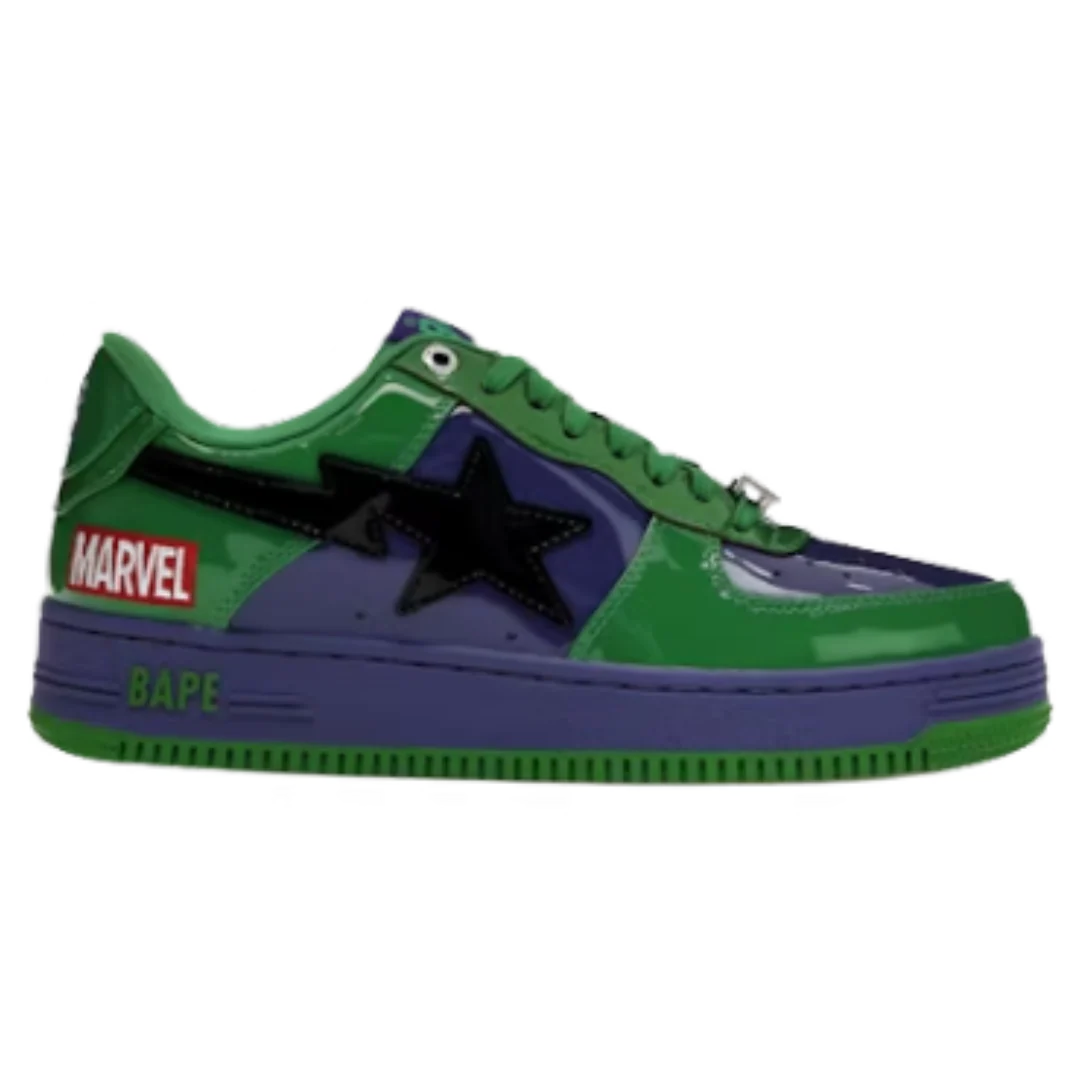 Bape Bapesta Low M2 Marvel The Hulk