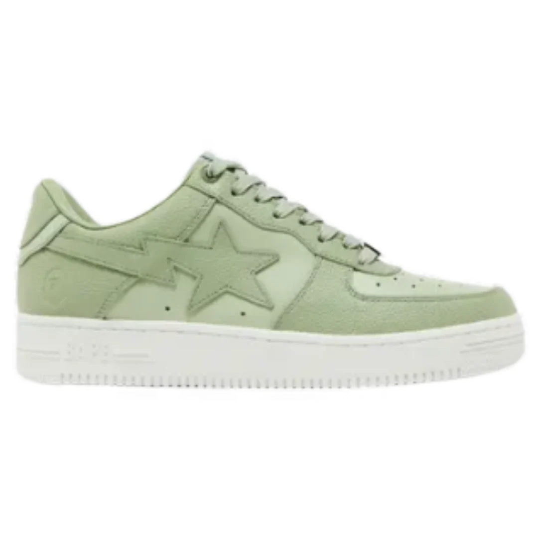 Bape Bapesta Low Mint Green Suede