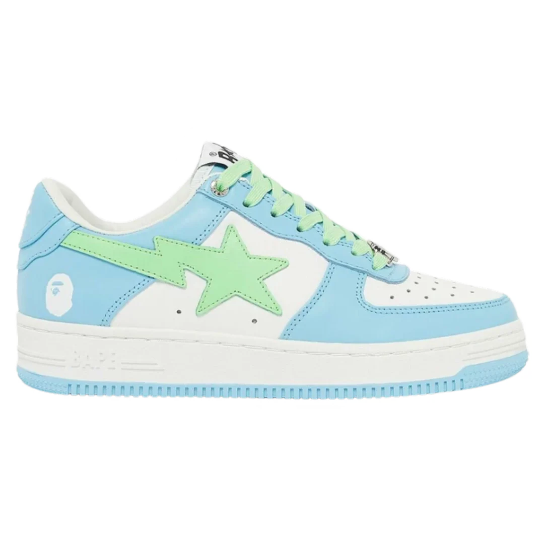 Bape Bapesta Low Pastel Green & Blue