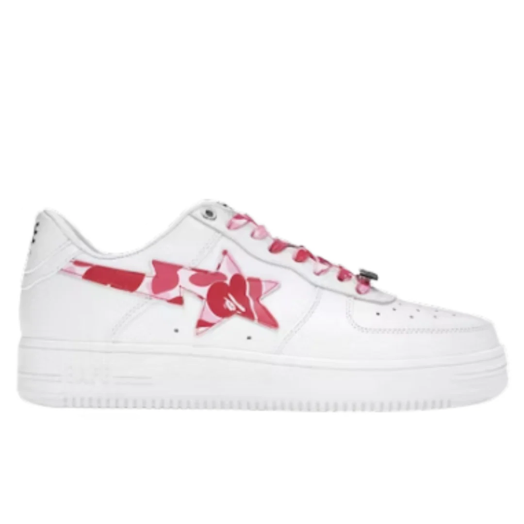 Bape Bapesta Low Pink Camouflage
