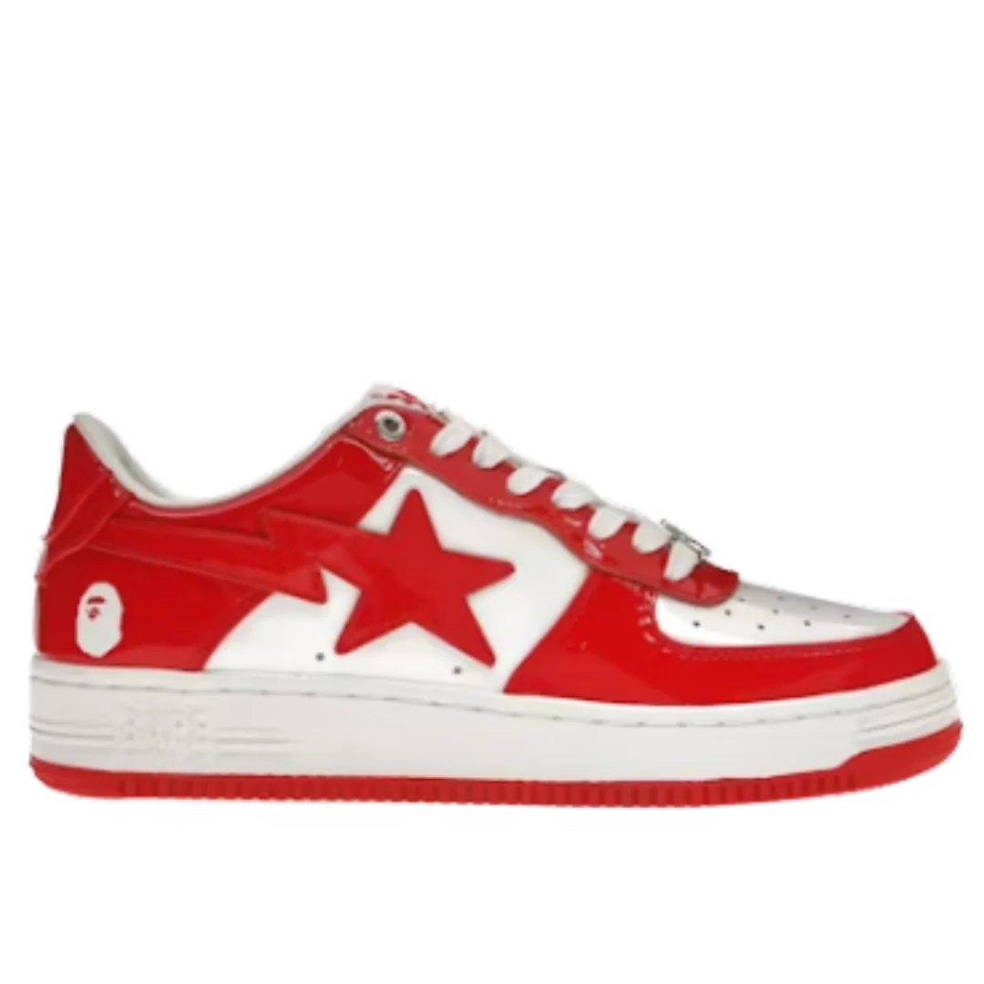 Bape Bapesta Low Red Varnish