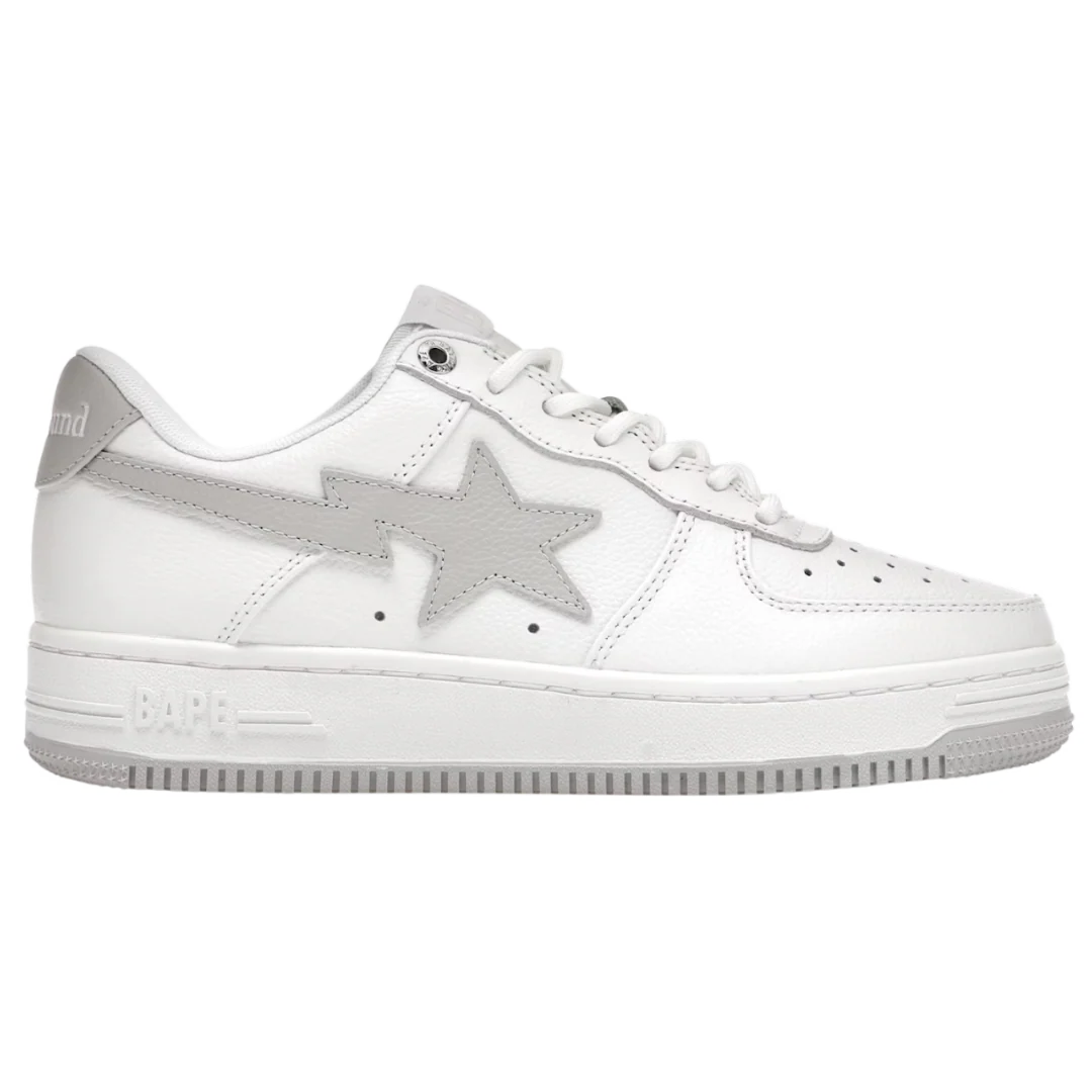 Bape Bapesta Low White & Grey