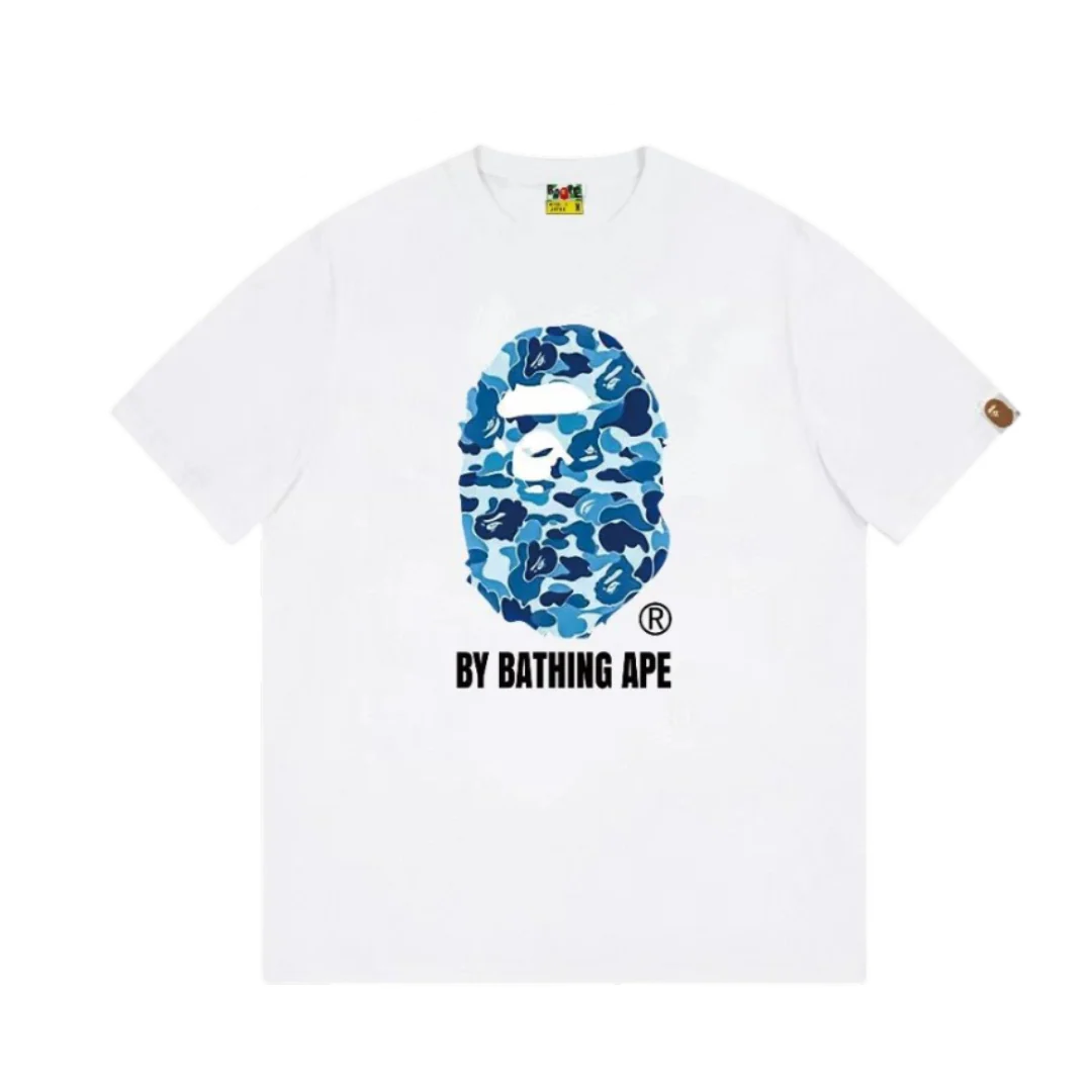 Bape Blue A Bathing Ape T-Shirt White