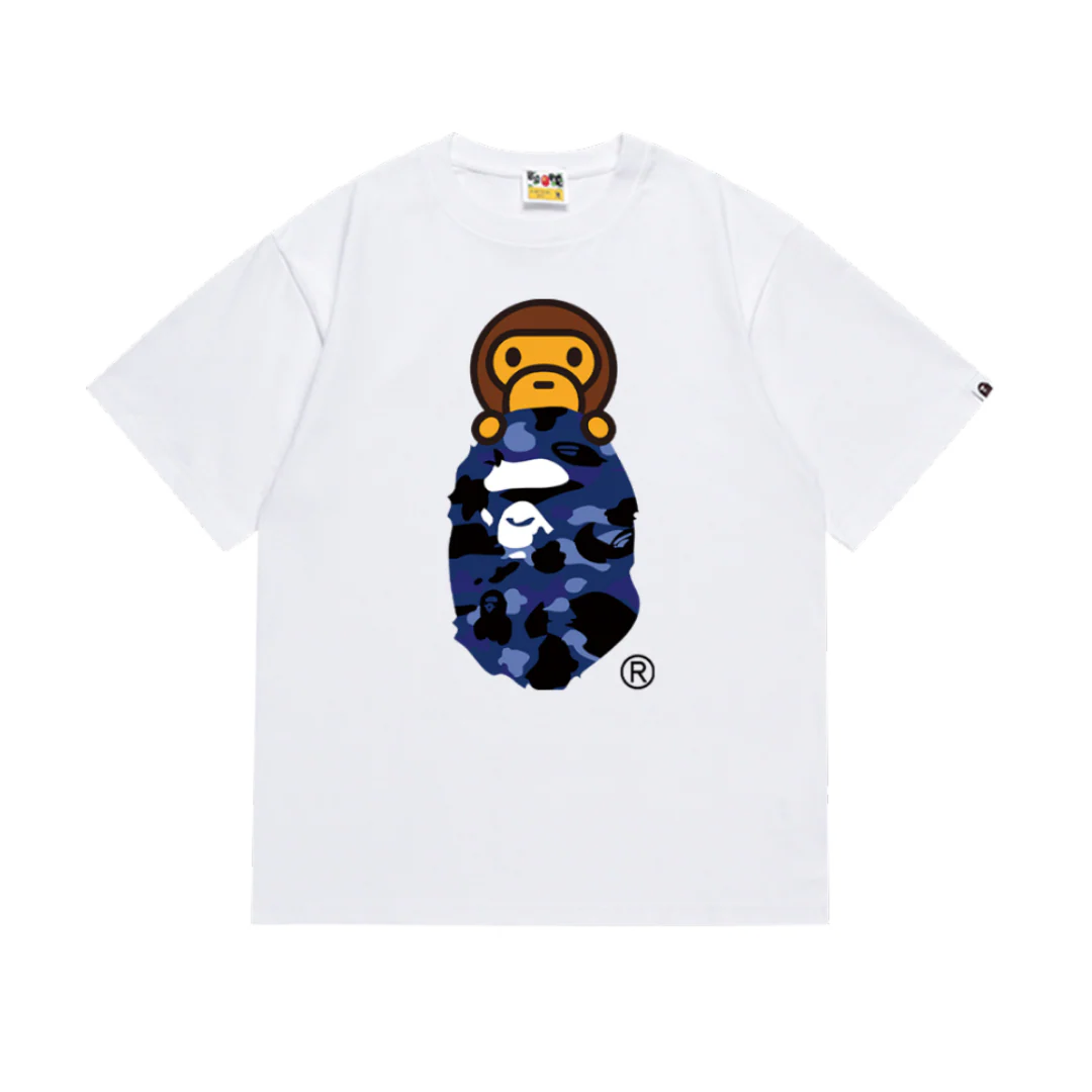 Bape Blue Camo T-Shirt White