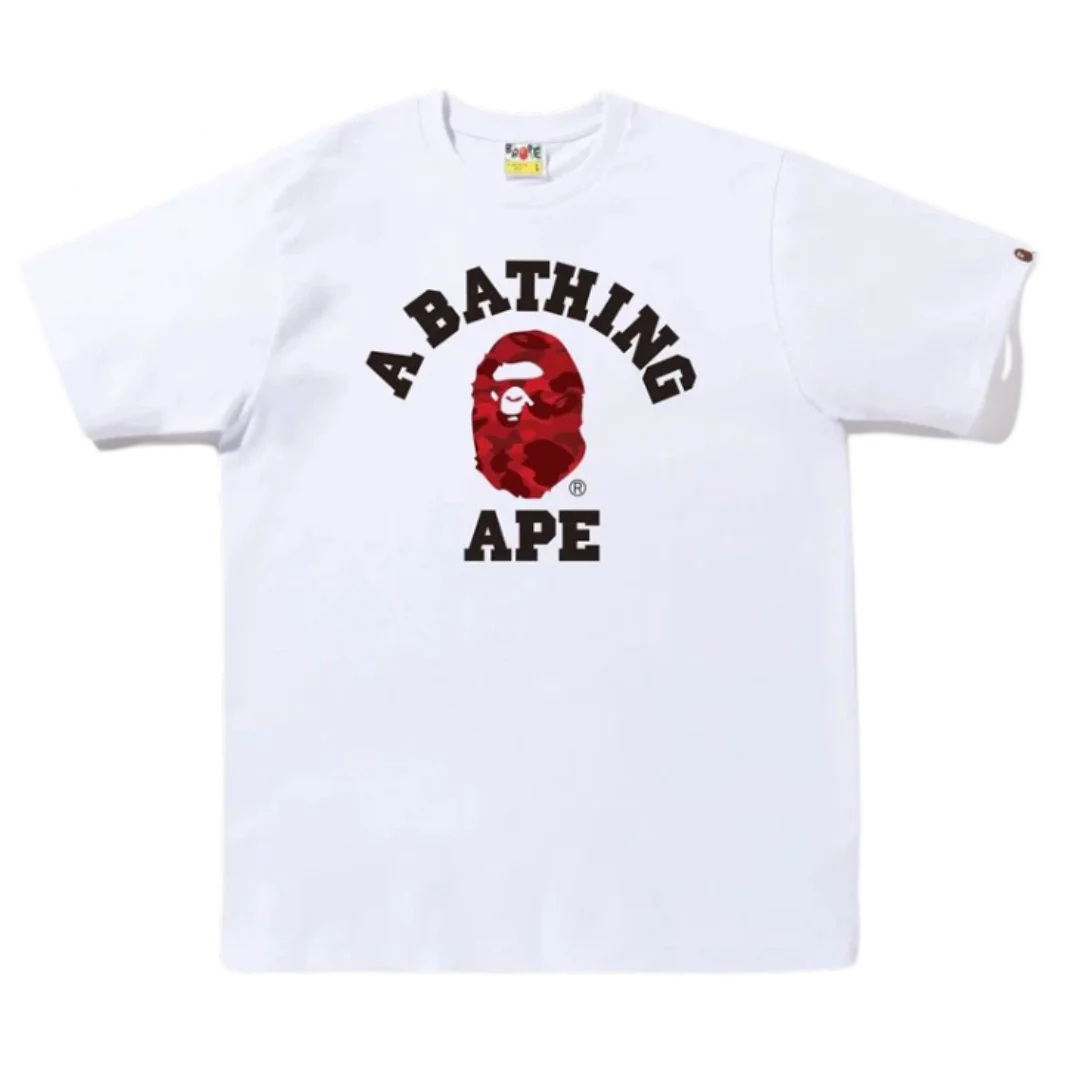 Bape Brown A Bathing Bape T-Shirt White