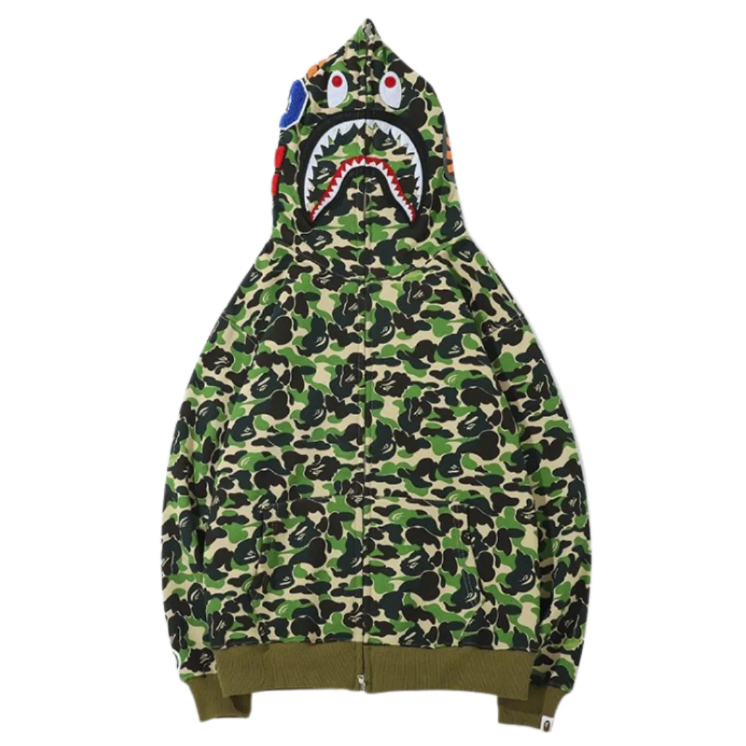 Bape Camo Zipper Green