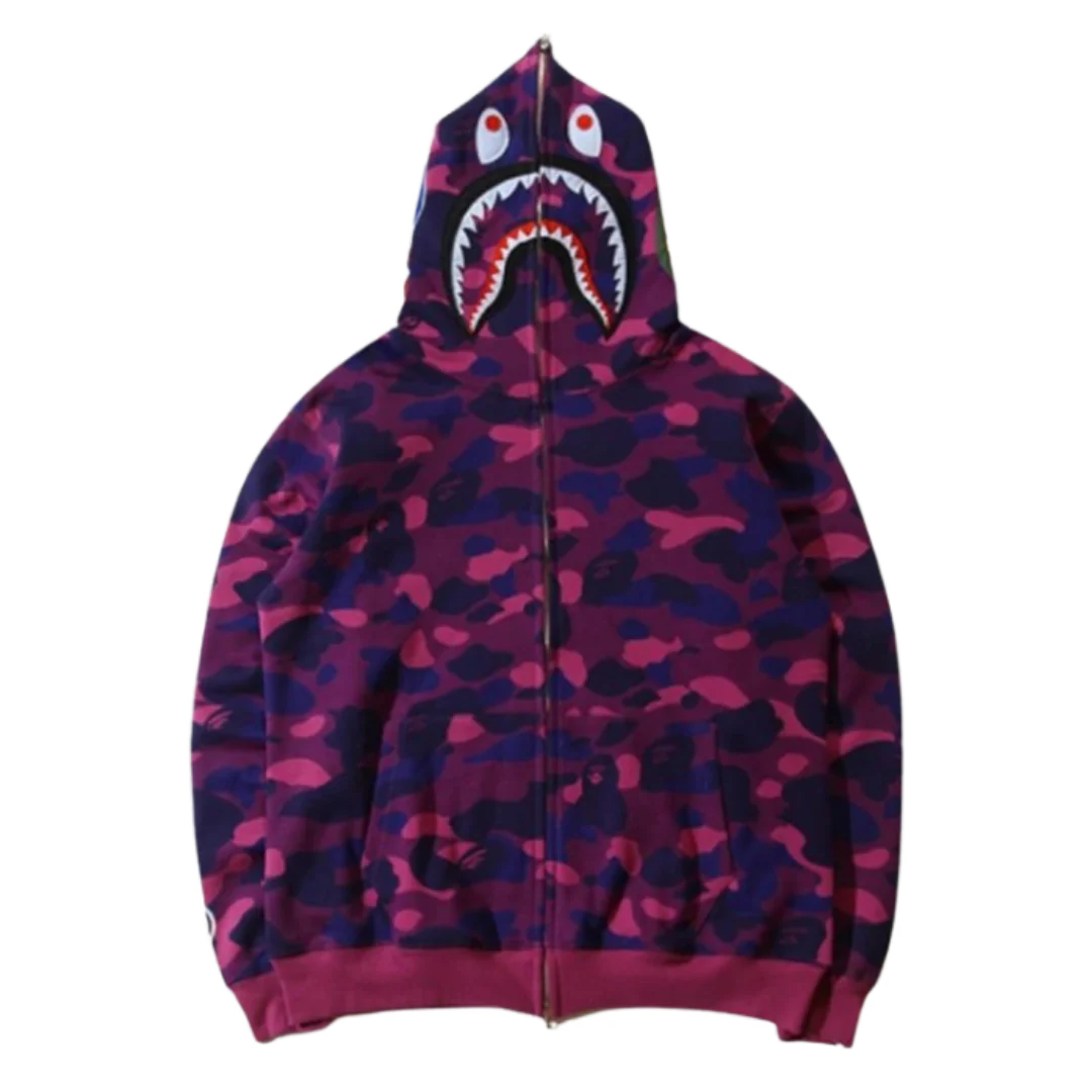 Bape Camo Zipper Purple