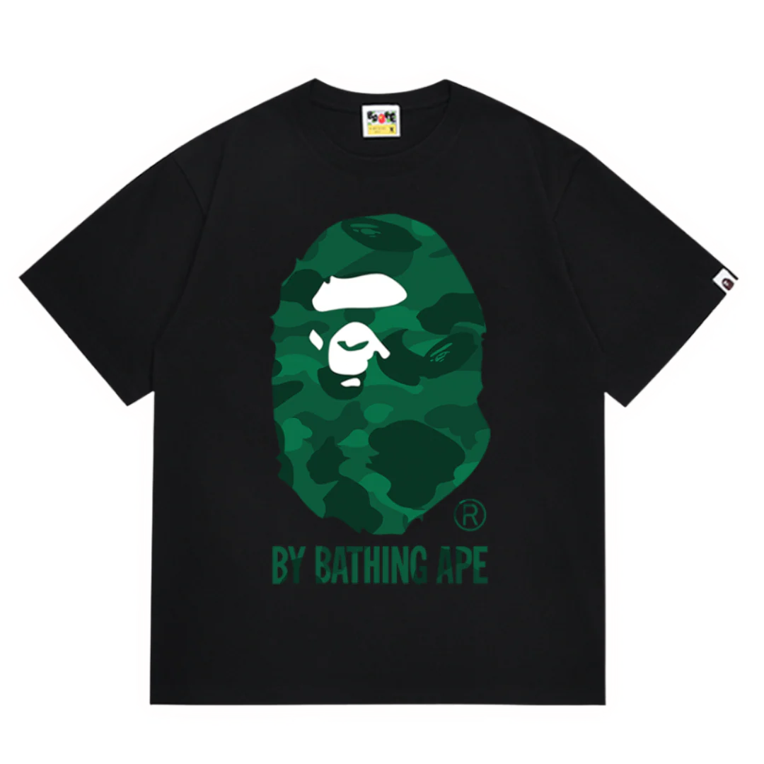 Bape Green Ape T-Shirt Black