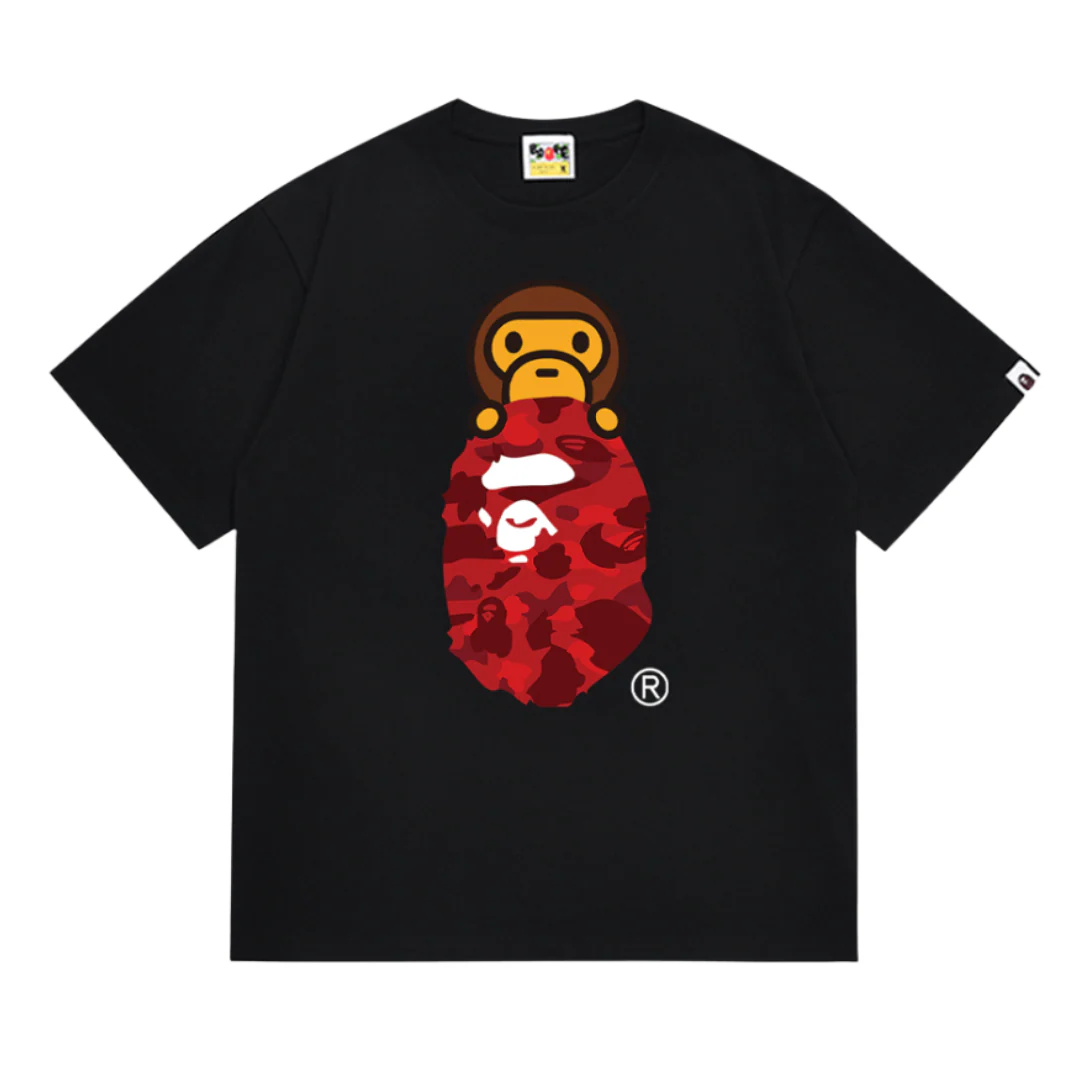 Bape Hiding Ape T-Shirt Black