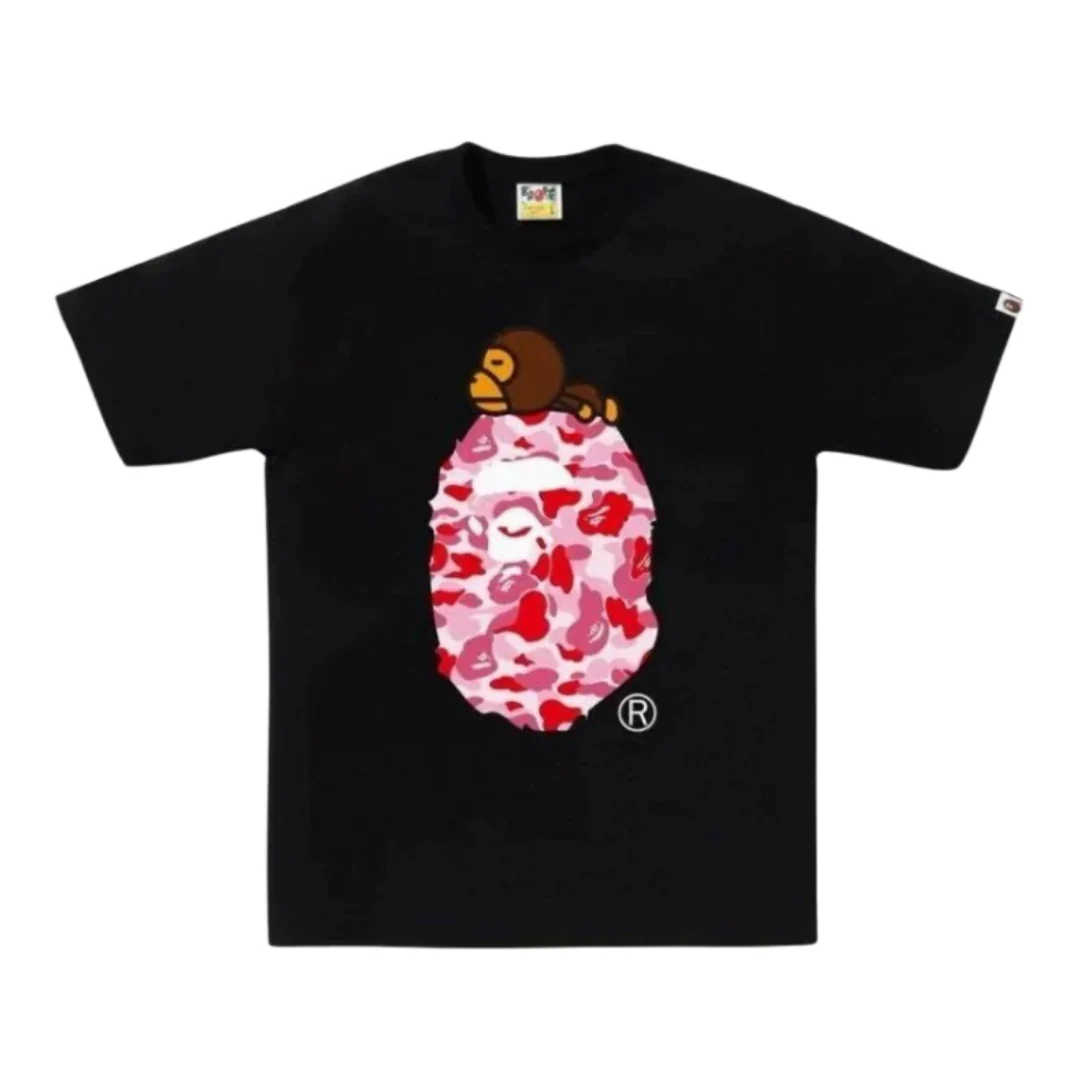 Bape Pink Ape T-Shirt Black
