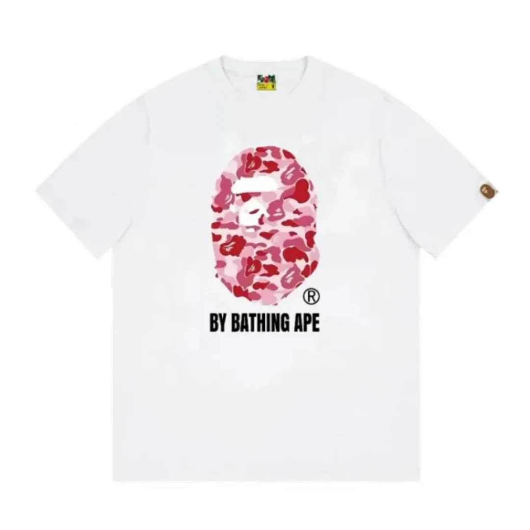 Bape Pink Icon T-Shirt White