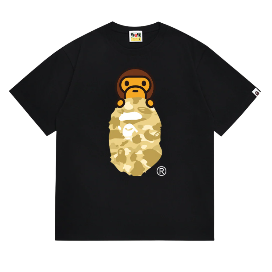 Bape T-Shirt Black & Yellow