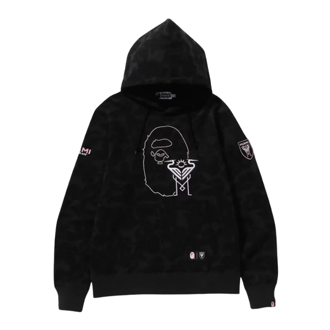 Bape x Inter Miami Hoodie Black