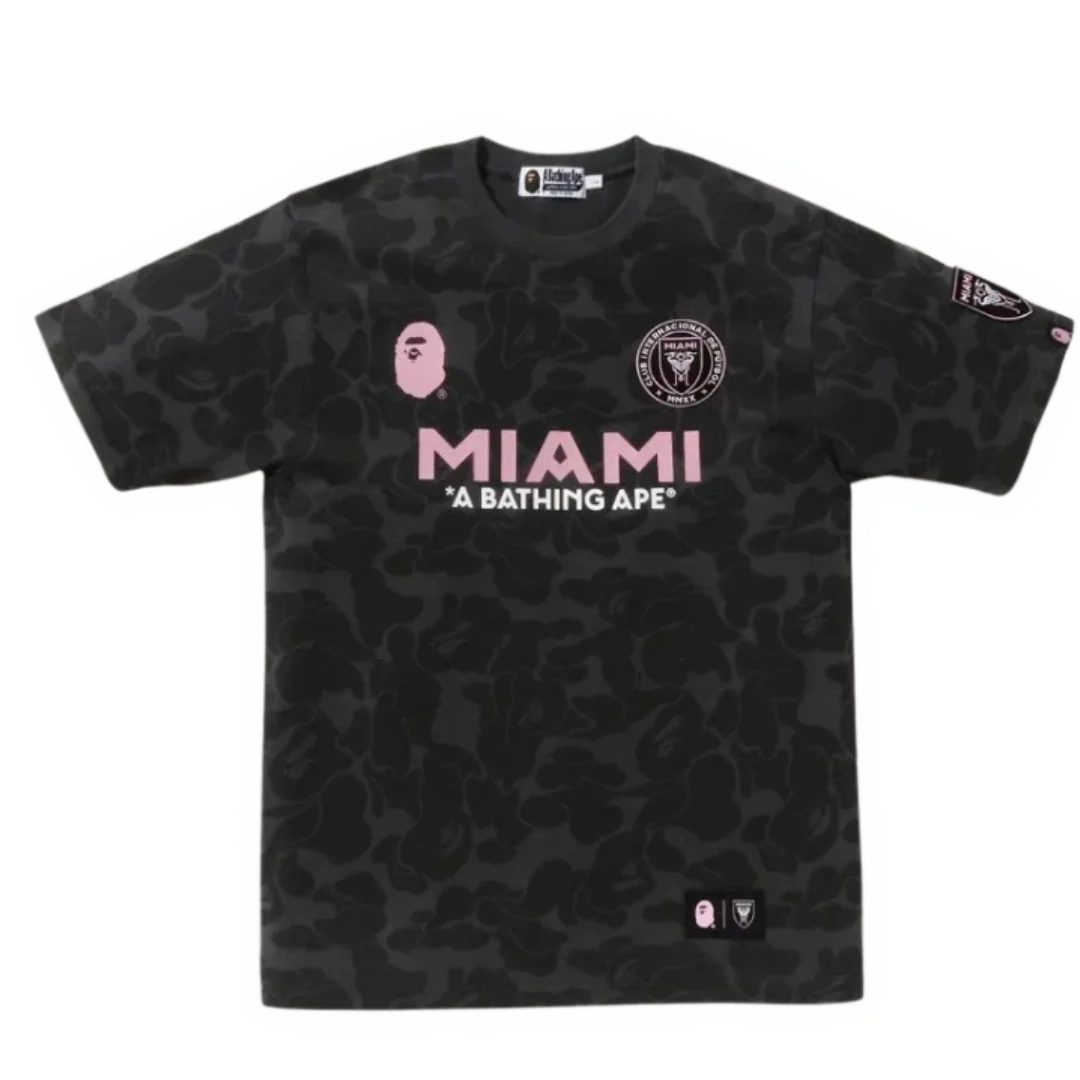 Bape x Inter Miami Jersey Black & Pink