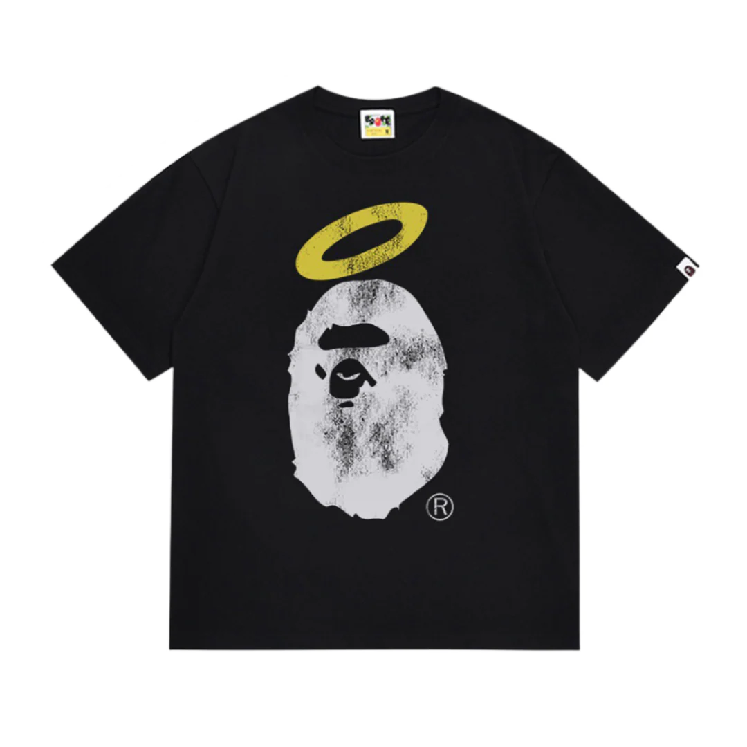Bape x Union Pigment Dyed Ape Head Tee Black