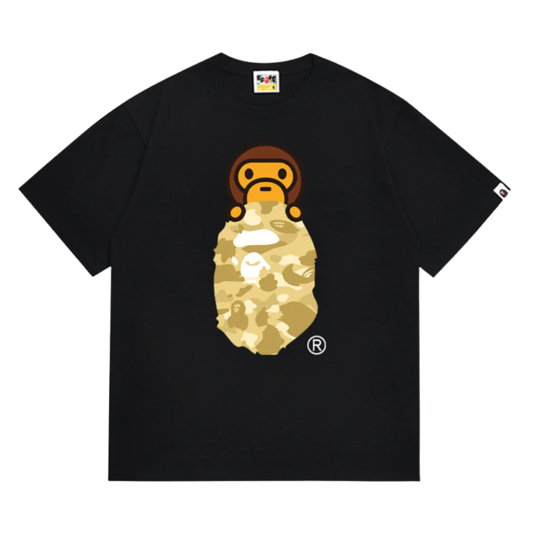 Bape Yellow Ape T-Shirt Black