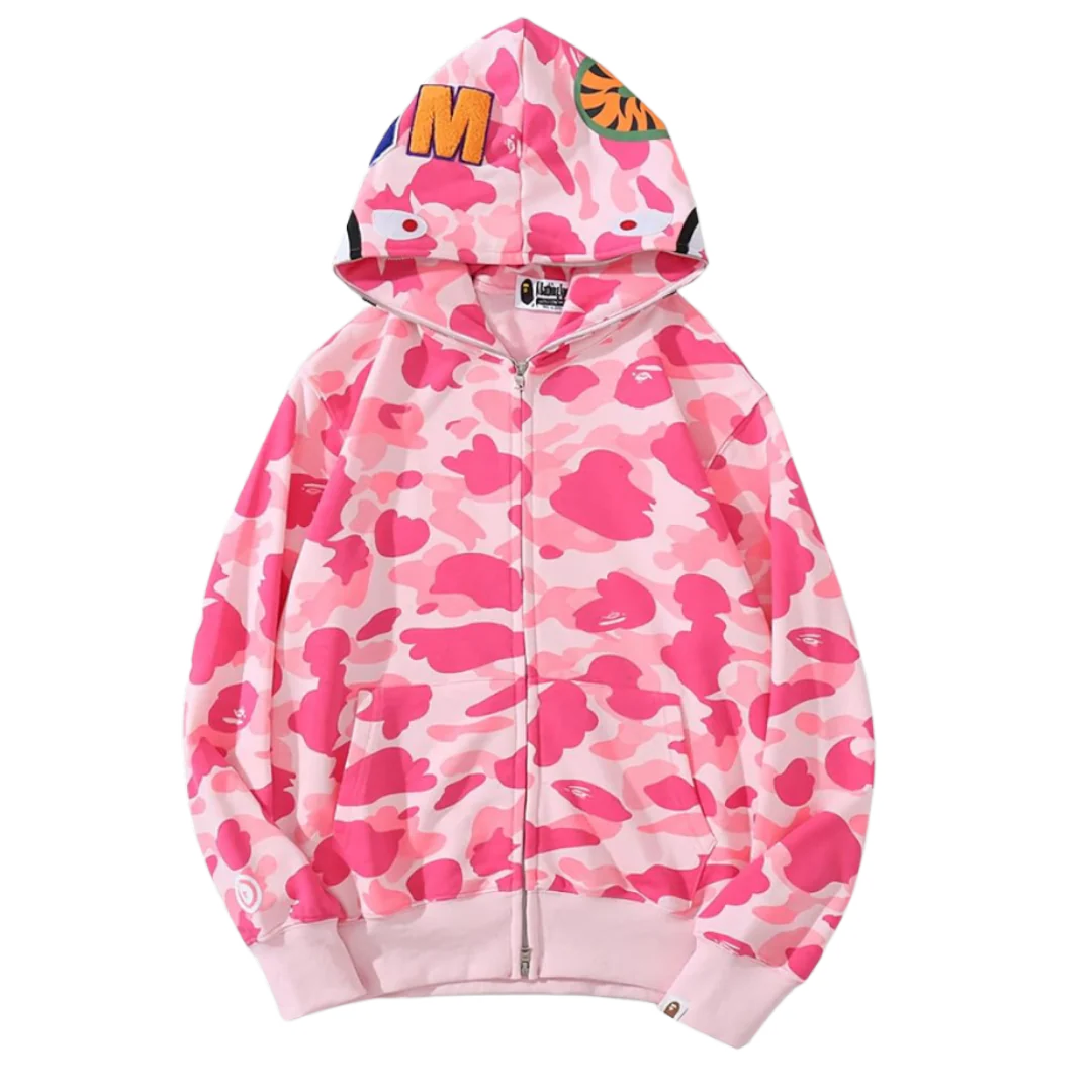 Bape Zipper Pink Camo