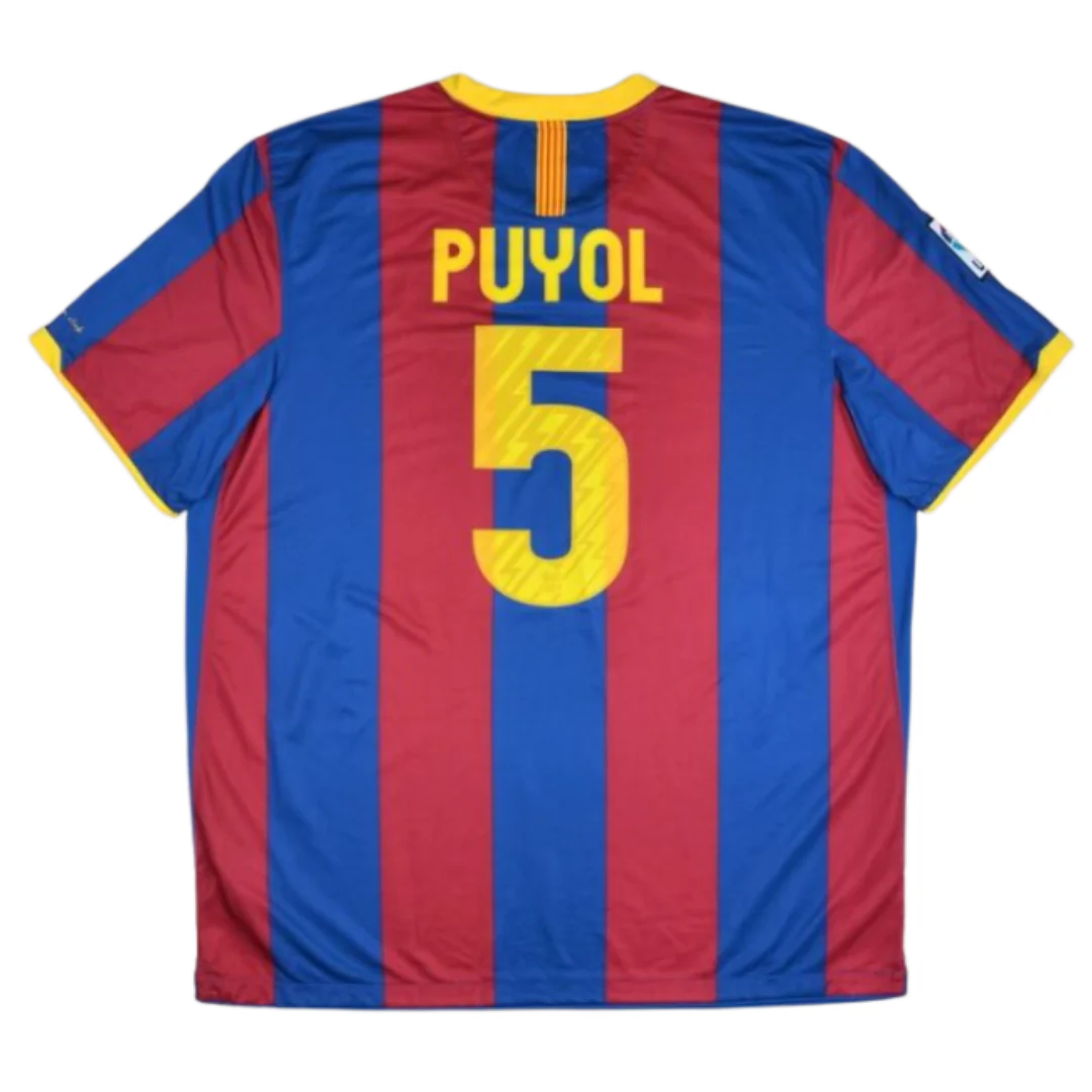 Barcelona 10/11 Home "Customized Puyol" Jersey