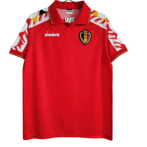 Belgium Retro 1995 Home Jersey