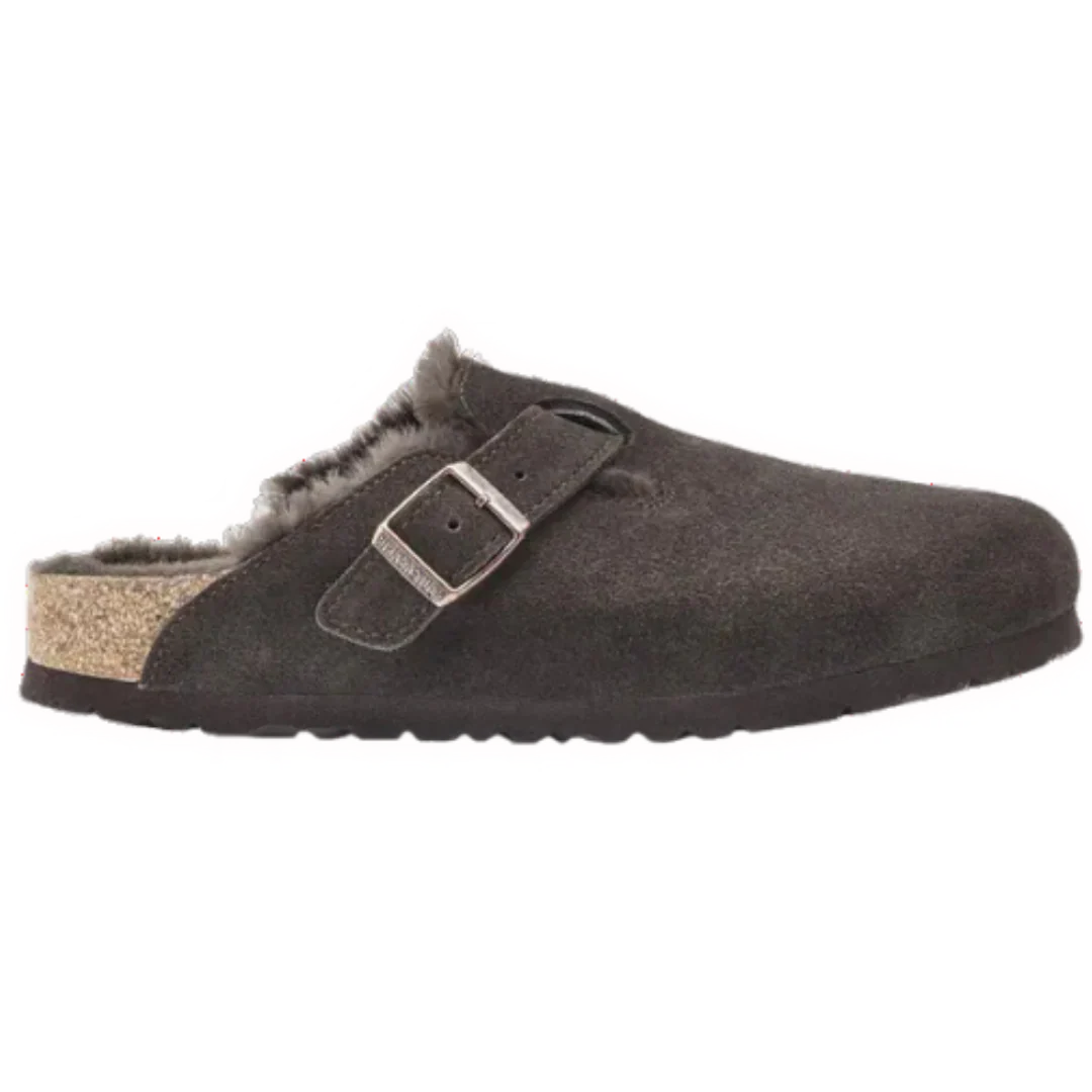 Birkenstock Boston Shearling Suede Mocha