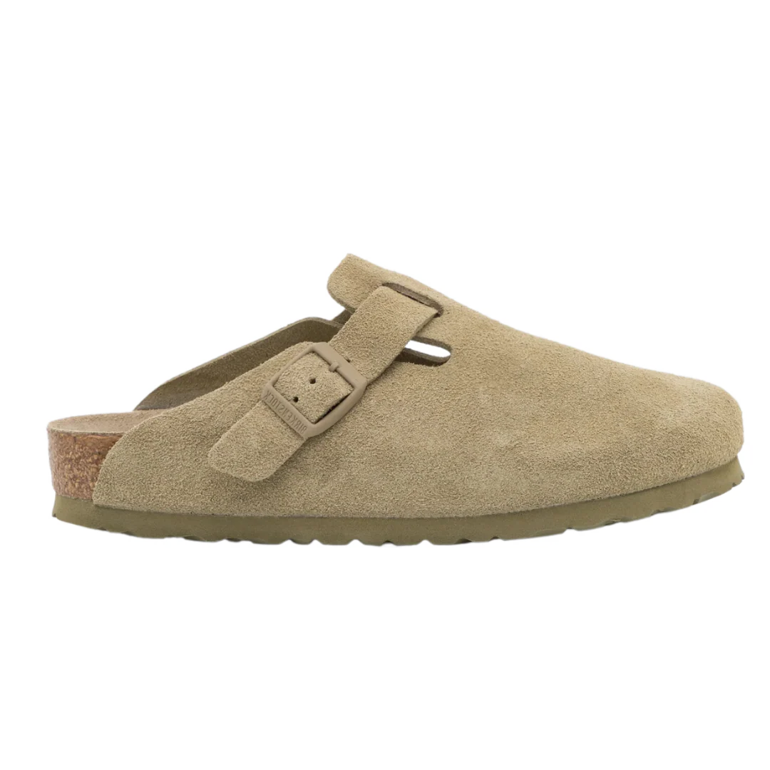 Birkenstock Boston Soft Footbed Faded Khaki