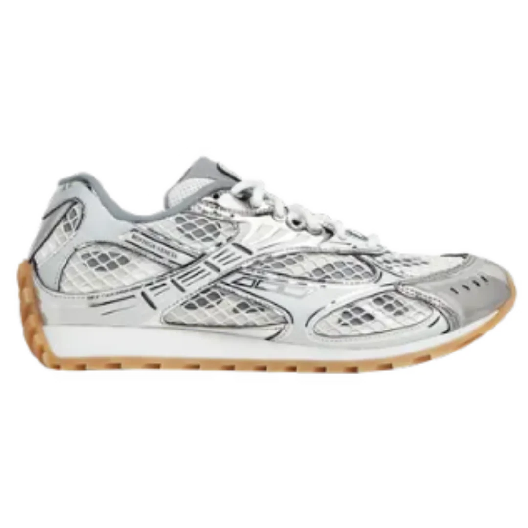 Bottega Veneta Wmns Orbit Sneaker 'Silver White'