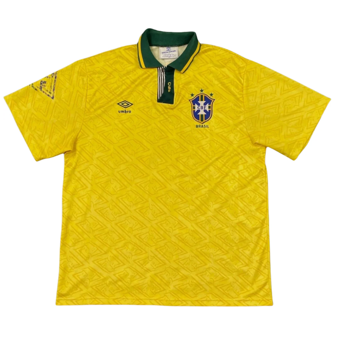 Brazil 1991/93 Home Jersey Yellow