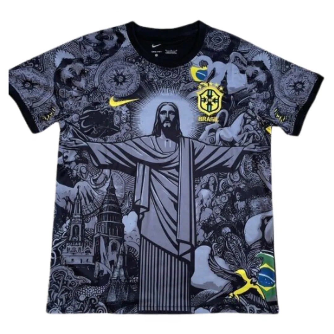 Brazil x Jesus Christ 2024/25 Jersey Black