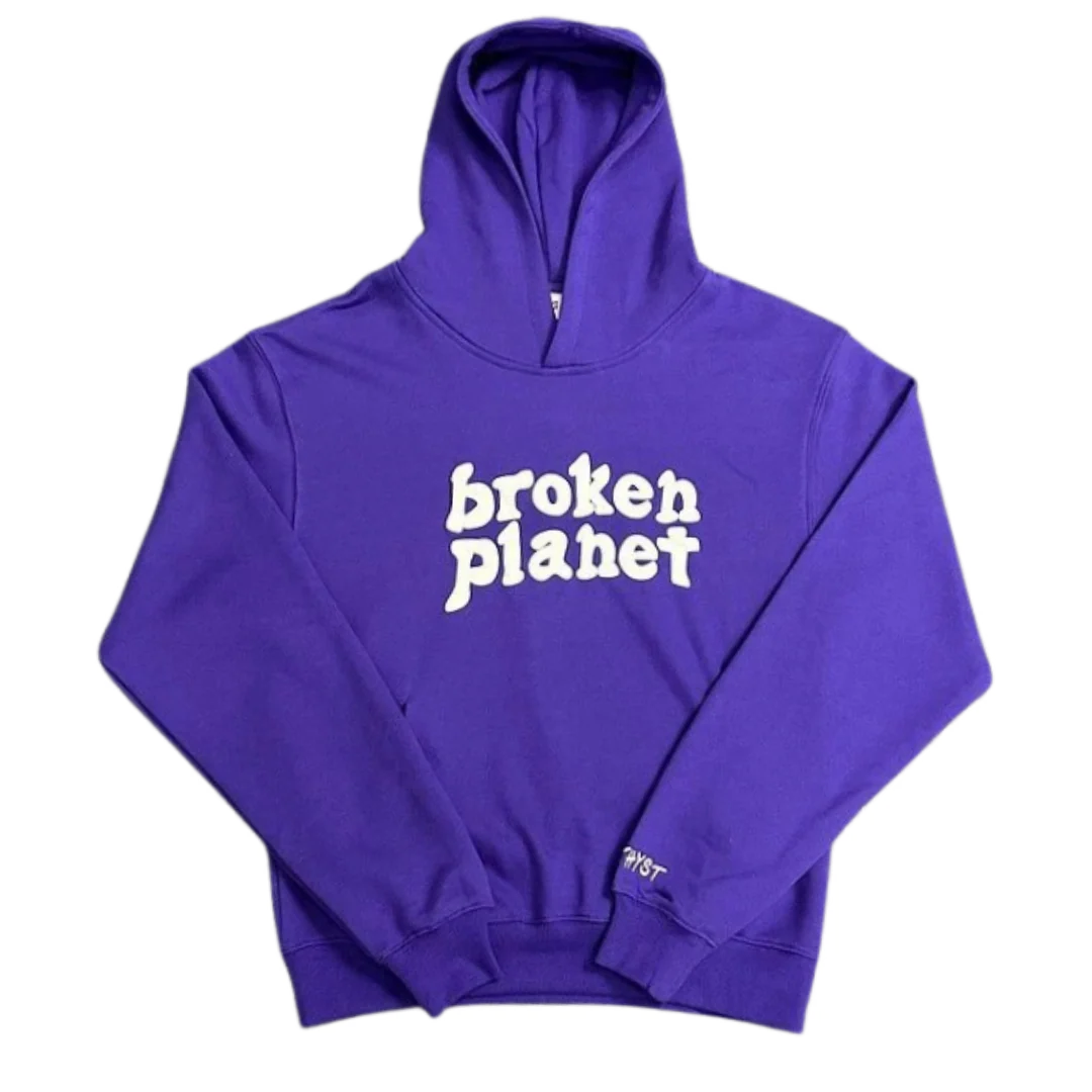Broken Planet Hoodie Purple