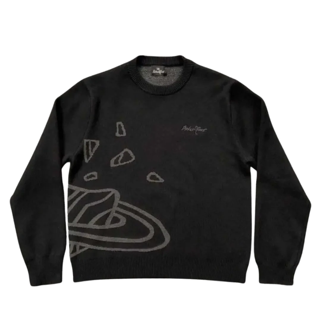 Broken Planet Knit Sweater Black