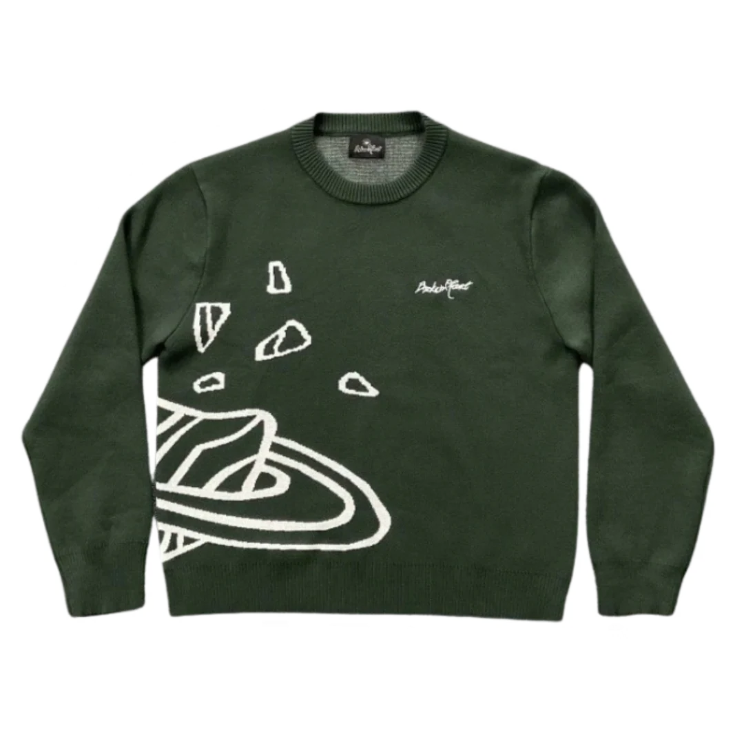 Broken Planet Knit Sweater Green