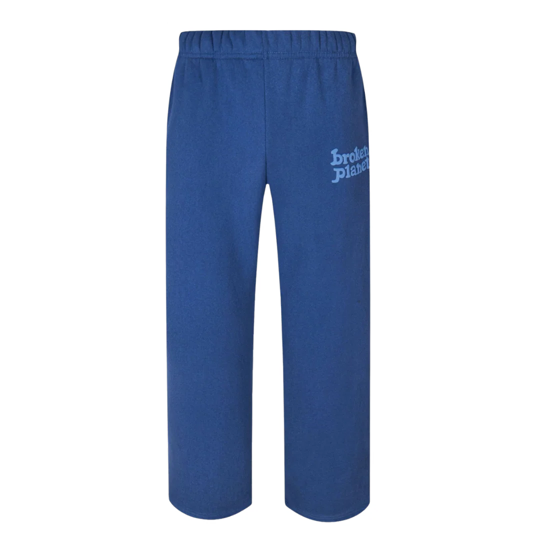 Broken Planet Open Leg Jogger Blue