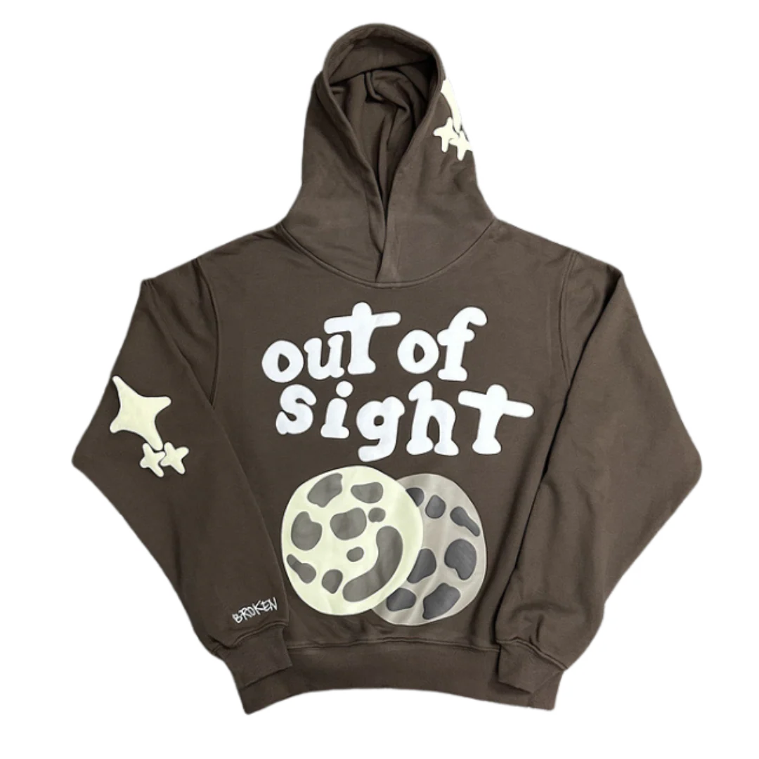 Broken Planet Out Of Sight Hoodie Brown