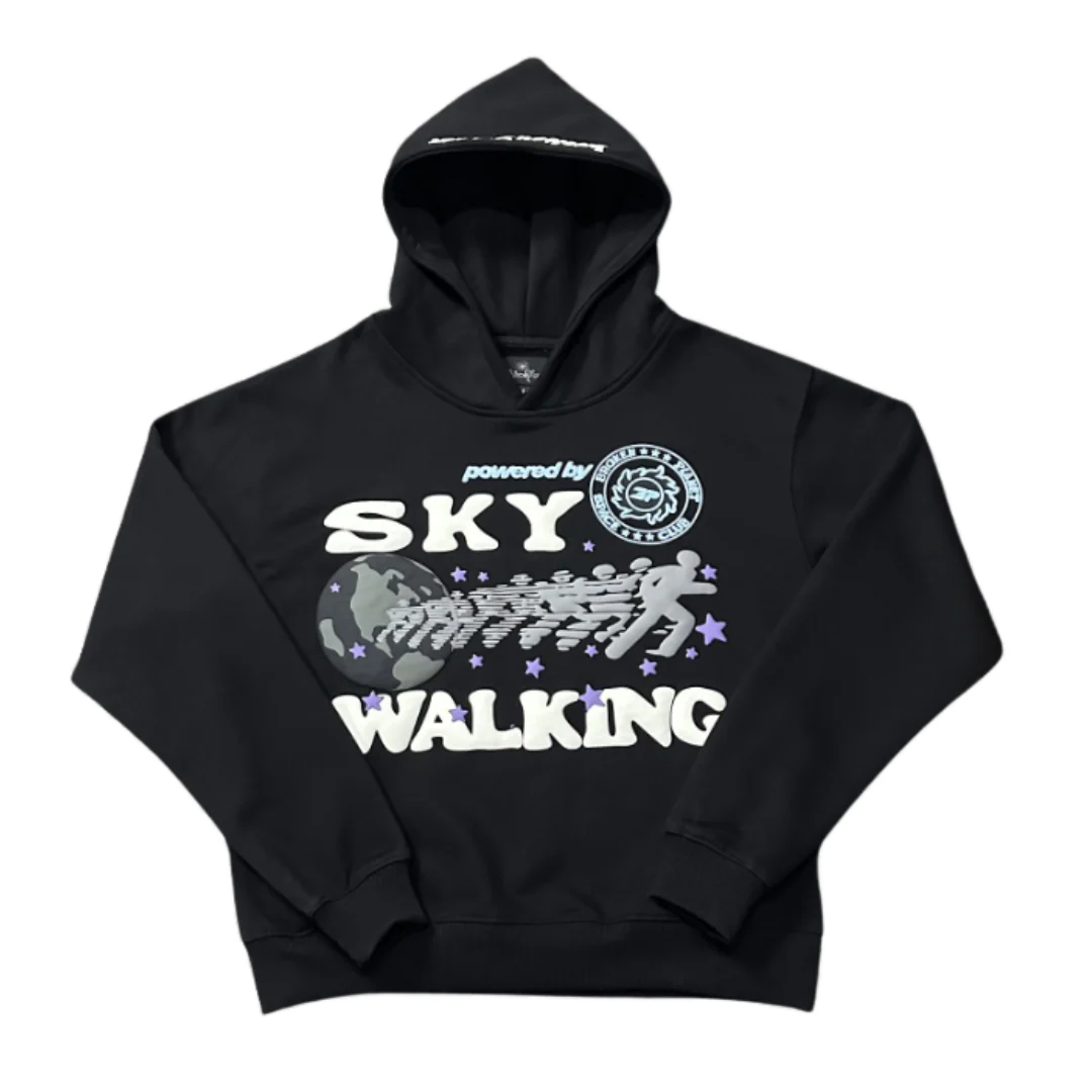 Broken Planet Sky Walking Hoodie Black