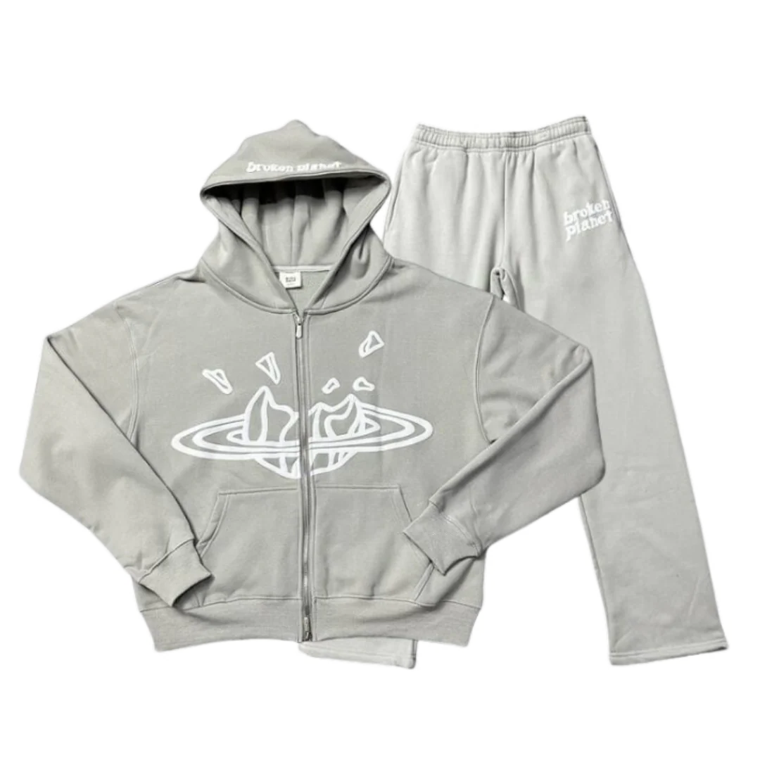 Broken Planet Tracksuit Grey