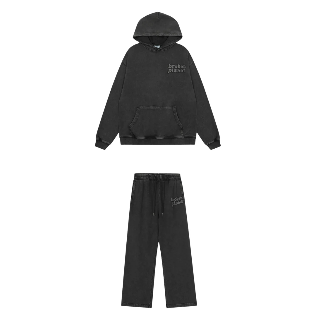 Broken Planet Tracksuit Washed Grey