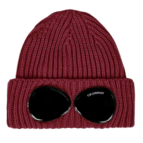 CP Company Beanie Burgundy