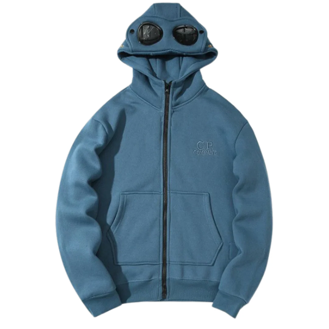 C.P. Company Glasses Hood Zipper Blue