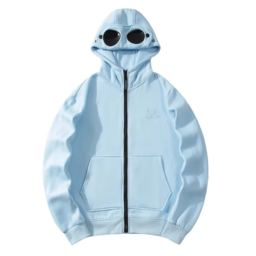 CP Company Zip Hoodie Baby Blue
