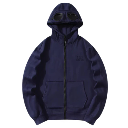 CP Company Zip Hoodie Blue