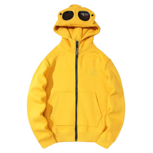 CP Company Zip Hoodie Yellow