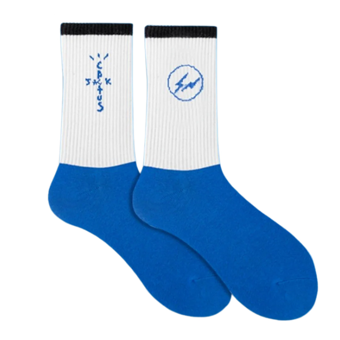 Cactus Jack Socks Blue & White