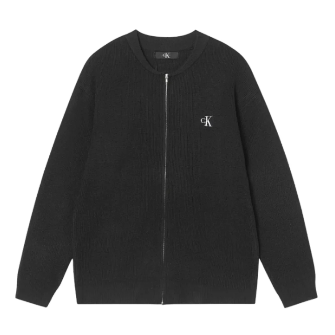 Calvin Klein Knit Zip-Hoodie Black
