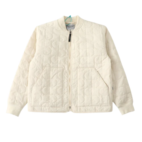 Carhratt Bomber Jacket Wave Print Cream