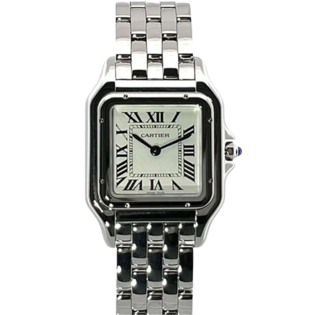 Cartier Panthere 27mm Medium Wristwatch Silver (High Quality)