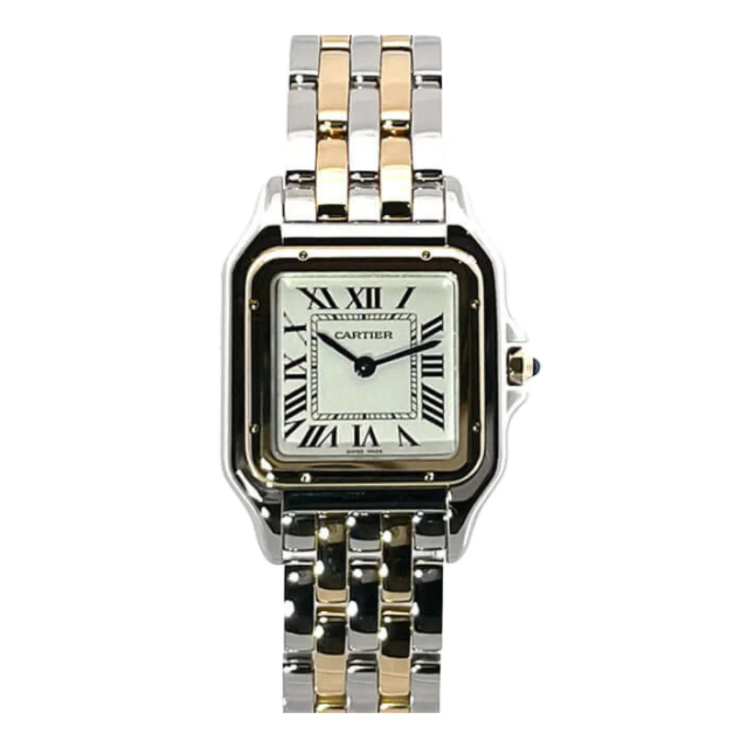 Cartier Panthere Wristwatch Silver & Gold (High Quality)
