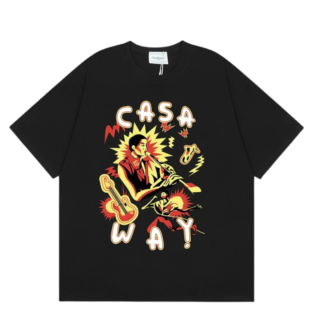 Casablanca Casa Way Musician T-Shirt Black