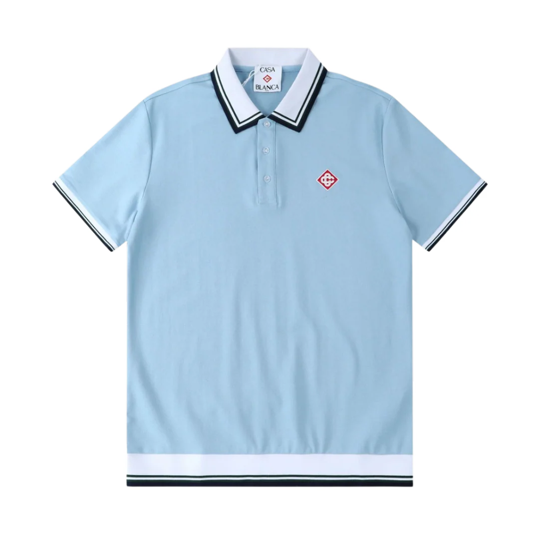 Casablanca Polo Shirt Light Blue