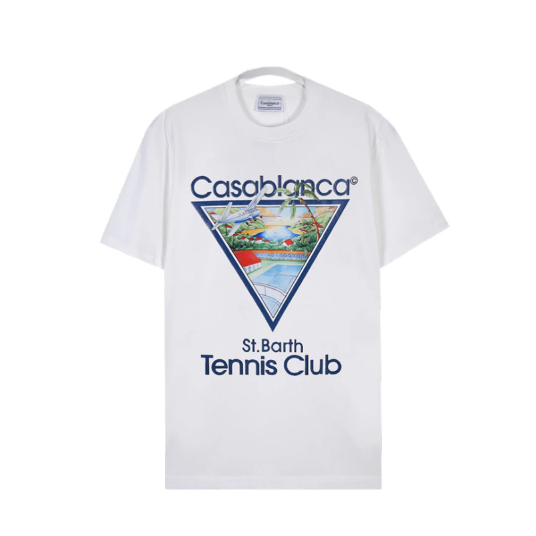 Casablanca St. Barth Tennis Club T-Shirt White